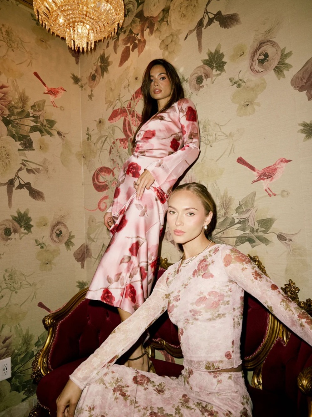 bōhme Anderson Floral Mesh Top